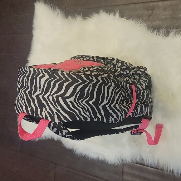 Justice Zebra Print "K" Backpack (Part of a Set) - Picture 4 of 8